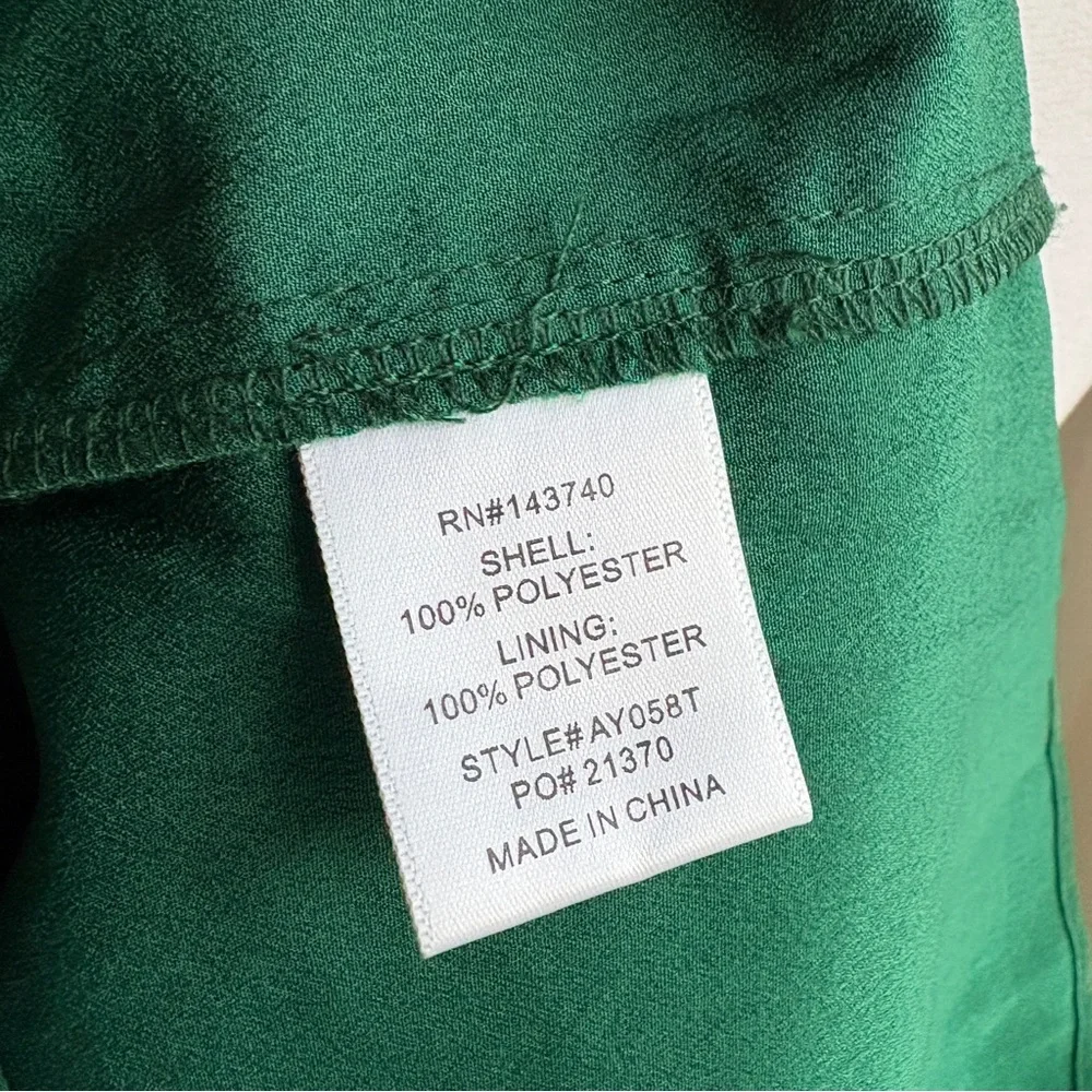Tuckernuck Hyacinth House Green Noelle Jacquard Puff Sleeve Blouse S
